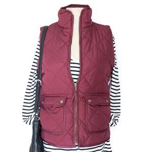 Altar'd State | Dark Red Quilted Vest | NWT Small